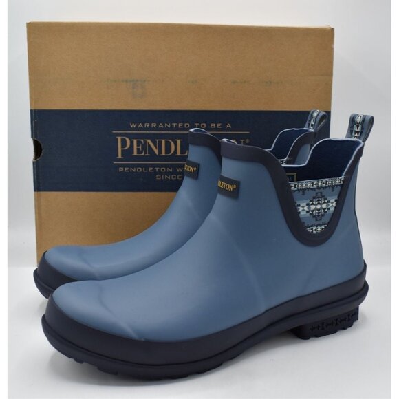 Pendleton Womens Size 11 Desert Dawn Blue Chelsea Rain Boots Shoes - Picture 1 of 14